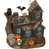 Lighted 8.3" Resin Haunted House