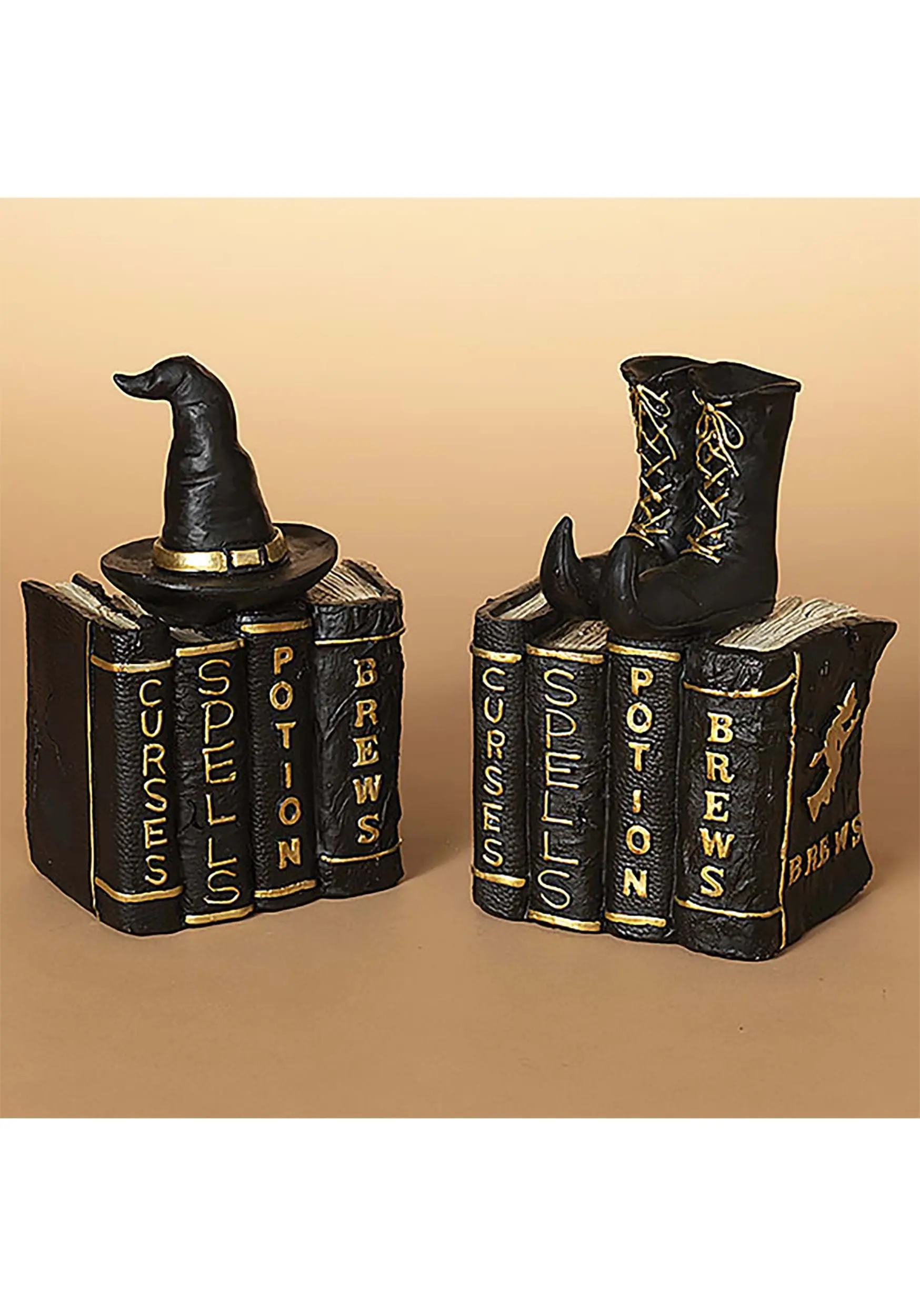 8 Inch Halloween Books With Witch Hat And Boots Set 3 8 Inch Halloween Books With Witch Hat And Boots Set