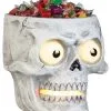 Lighted 8" Skull Candy Bowl