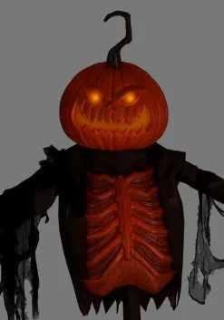 8ft Giant Animated Scarecrow Pumpkin -Animatronics Shop 8ft animated giant pumpkin scarecrow alt 5