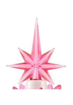 Pink Ceramic 10" Christmas Tree Decoration -Animatronics Shop 9 inch pink ceramic christmas tree decoration alt 1