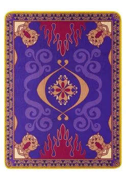 Aladdin Magic Carpet Micro Raschel Throw Blanket -Animatronics Shop aladdin magic carpet micro raschel throw alt 1