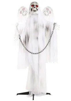Chained Ghost Animatronic Halloween Decoration -Animatronics Shop animated chained ghost alt 3