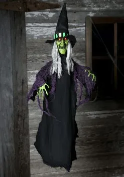 Animated Hanging Witch Prop 6 Animated Hanging Witch Prop -Animatronics Shop animated hanging witch prop alt 1