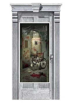 Asylum Corridor Halloween Door Decoration