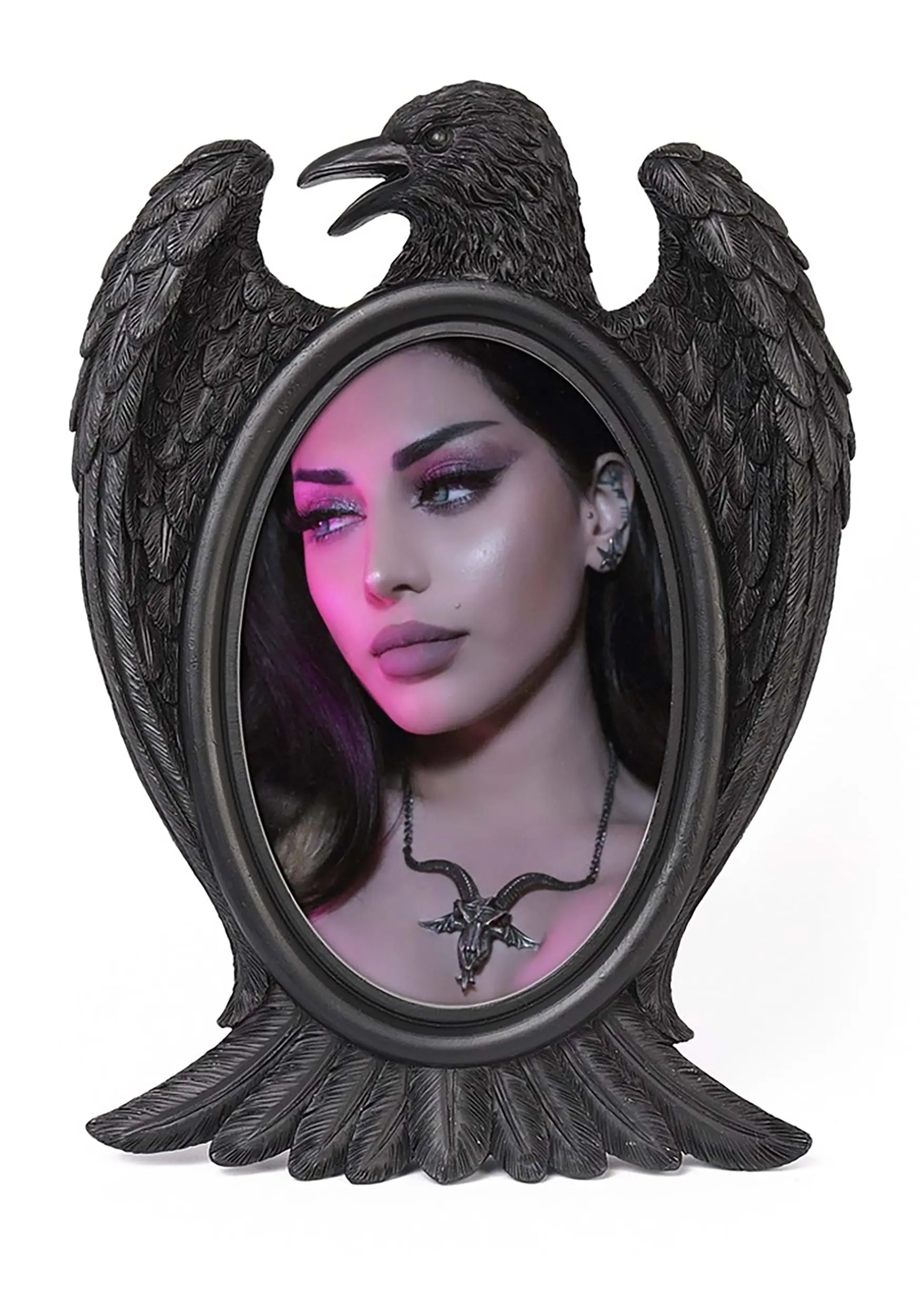 Gothic Black Raven Photo Frame 5 Gothic Black Raven Photo Frame - Image 3