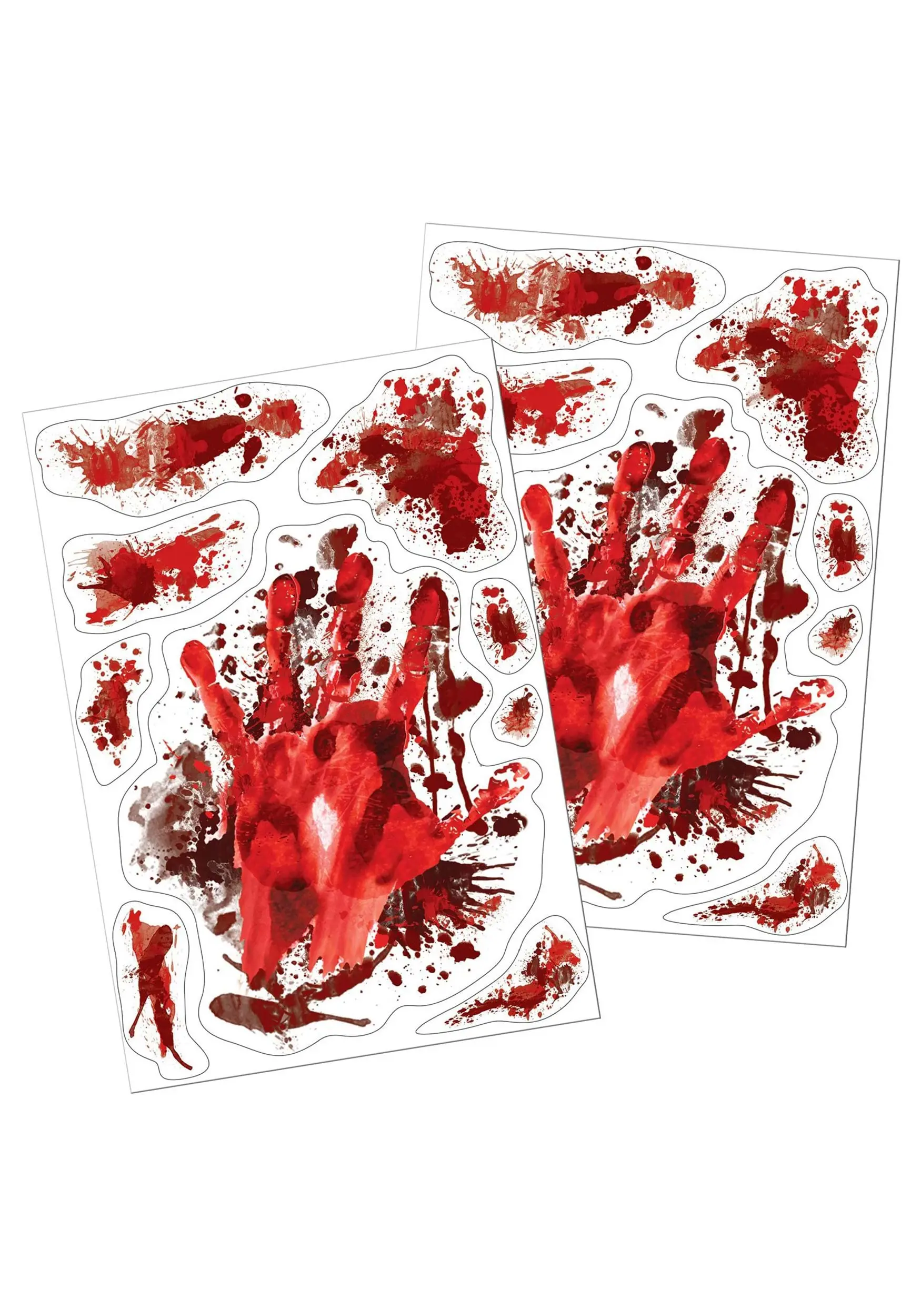 Splattered Blood Window Clings 3 Splattered Blood Window Clings