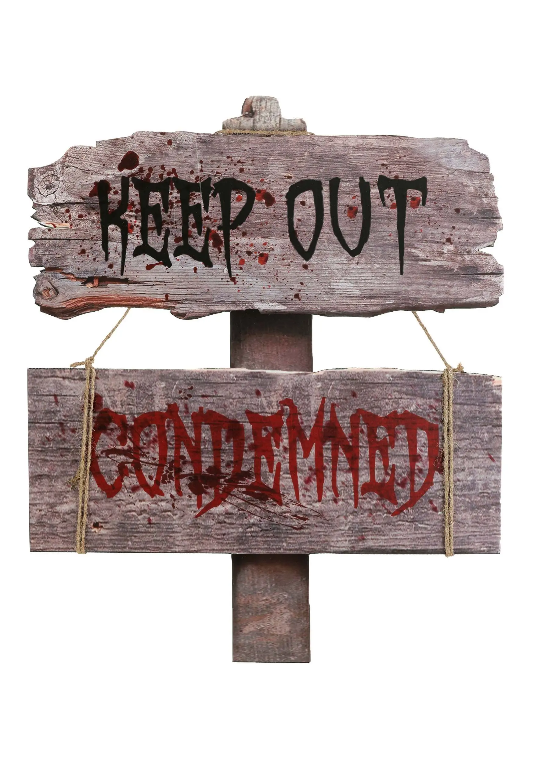 Condemned Halloween Sign Decoration 3 Condemned Halloween Sign Decoration