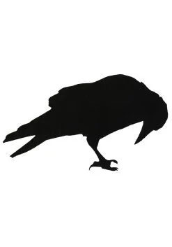 12 Piece Black Crow Stickers Halloween Decoration 15 12 Piece Black Crow Stickers Halloween Decoration -Animatronics Shop crow stickers 12pcs alt 6