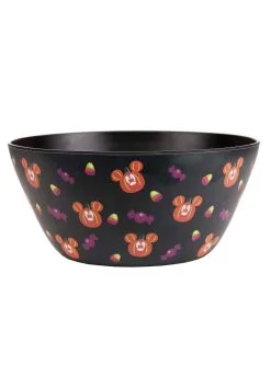 Disney Mickey Pumpkin Black Bamboo Tossed Salad Bowl