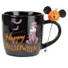 Happy Halloween Black Stirrer Mickey Disney Mug 2 Happy Halloween Black Stirrer Mickey Disney Mug -Animatronics Shop disney mickey happy halloween black stirrer mug