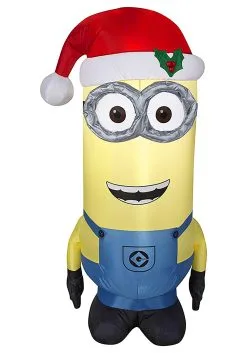 Kevin Inflatable Minion In Santa Hat Despicable Me