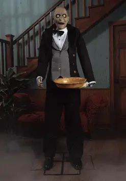 Animated Evil Greeter Butler Decoration