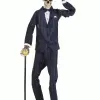 Gentleman Skeleton Animatronic Halloween Decoration -Animatronics Shop gentleman skeleton decoration