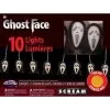 10 Ghost Face String Lights -Animatronics Shop ghost face string lights 10