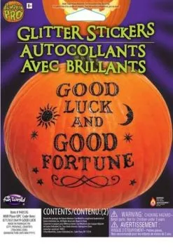 Front Page -Animatronics Shop good luck pumpkin glitter sticker kit alt 1