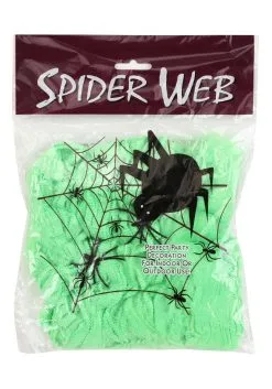 Green Spider Web Halloween Decoration