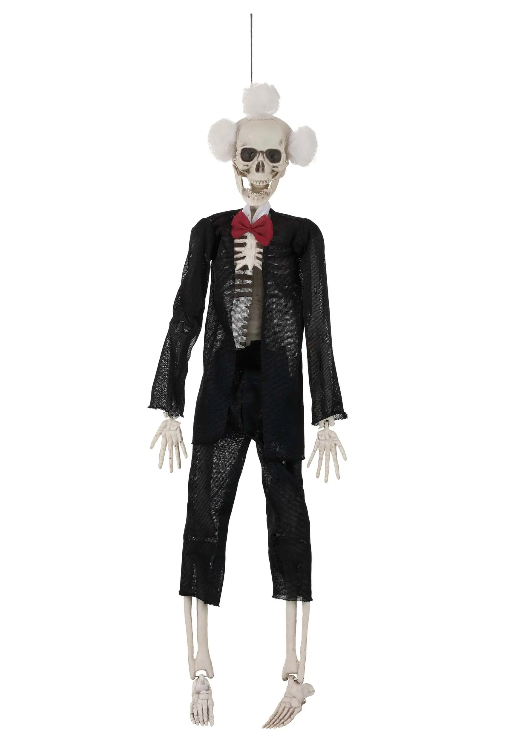 16" Hanging Gothic Skeleton Groom Halloween Decoration 5 16" Hanging Gothic Skeleton Groom Halloween Decoration - Image 3