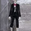 16" Hanging Gothic Skeleton Groom Halloween Decoration -Animatronics Shop hanging skeleton groom 16 inch decoration