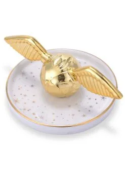 Harry Potter Golden Snitch Ceramic Tray -Animatronics Shop harry potter golden snitch ceramic tray alt 1