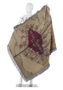 Marauders Map Harry Potter Tapestry Throw -Animatronics Shop harry potter marauders map tapestry throw alt 1
