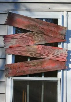 Blood Stained Haunted Window Boards