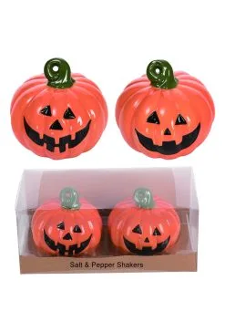 Jack-O-Lantern Salt And Pepper Shakers