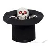 Animated Light Up Skull With Top Hat Décor