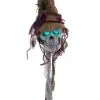 Light Up Hanging Skeleton Scarecrow Head Decoration -Animatronics Shop light up scarecrow hanging decoration