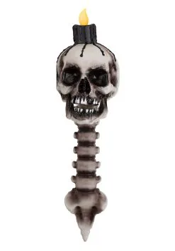 Light Up Skull Torch Decoration -Animatronics Shop light up skull torch alt 3