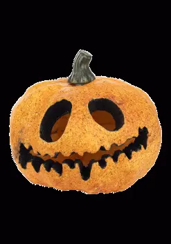 Light Up Spooky Pumpkin With Red Lights Decoration