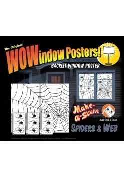 Make A Scene Spider Webs & Stickers -Animatronics Shop make a scene spider stickers webs alt 2