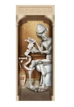 Mummy Bathroom Door Cover