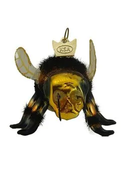 Glass Ornament Honey Bee Noble Gems 6 Glass Ornament Honey Bee Noble Gems -Animatronics Shop noble gems glass honey bee ornament alt 1