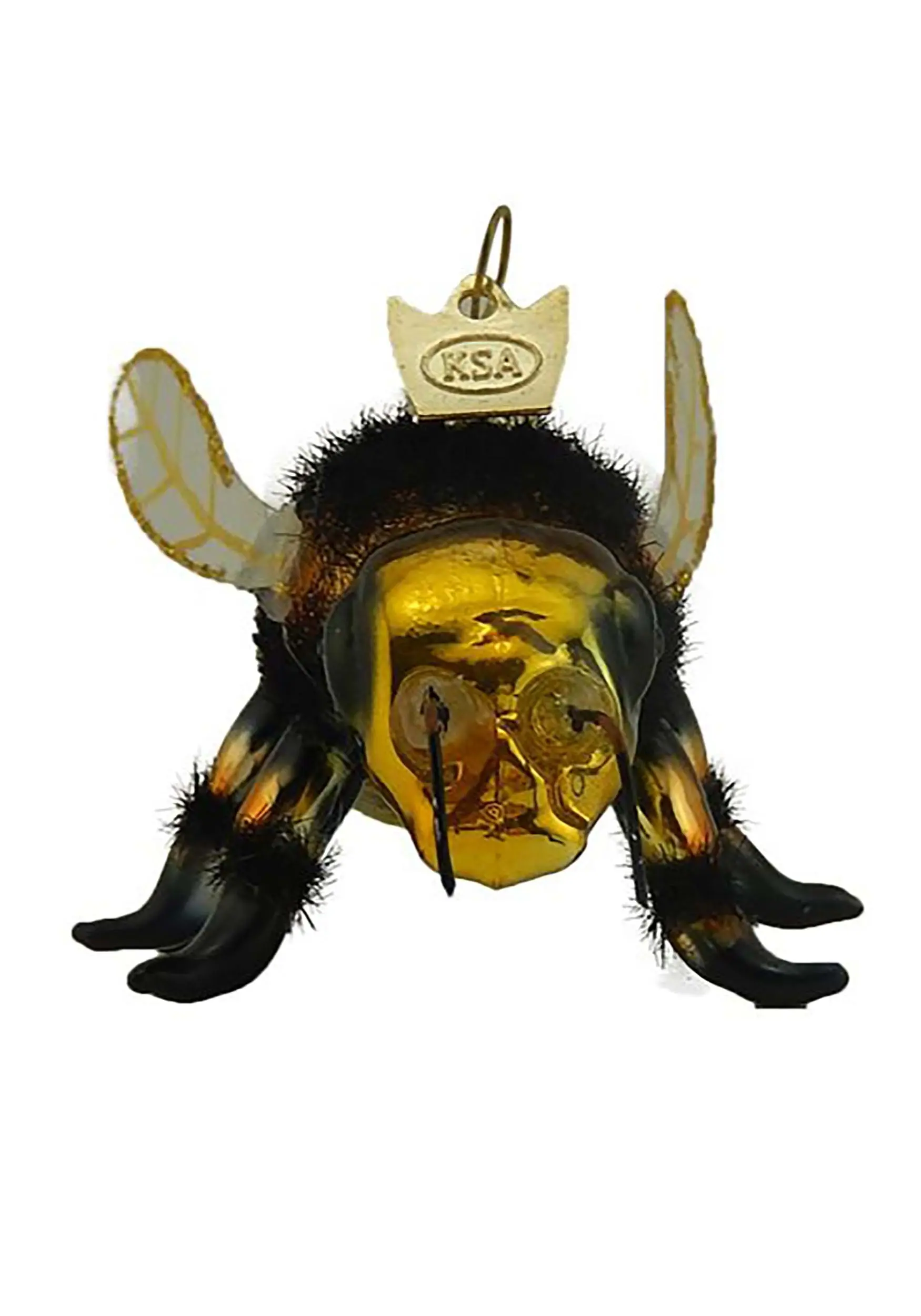 Glass Ornament Honey Bee Noble Gems 4 Glass Ornament Honey Bee Noble Gems - Image 2