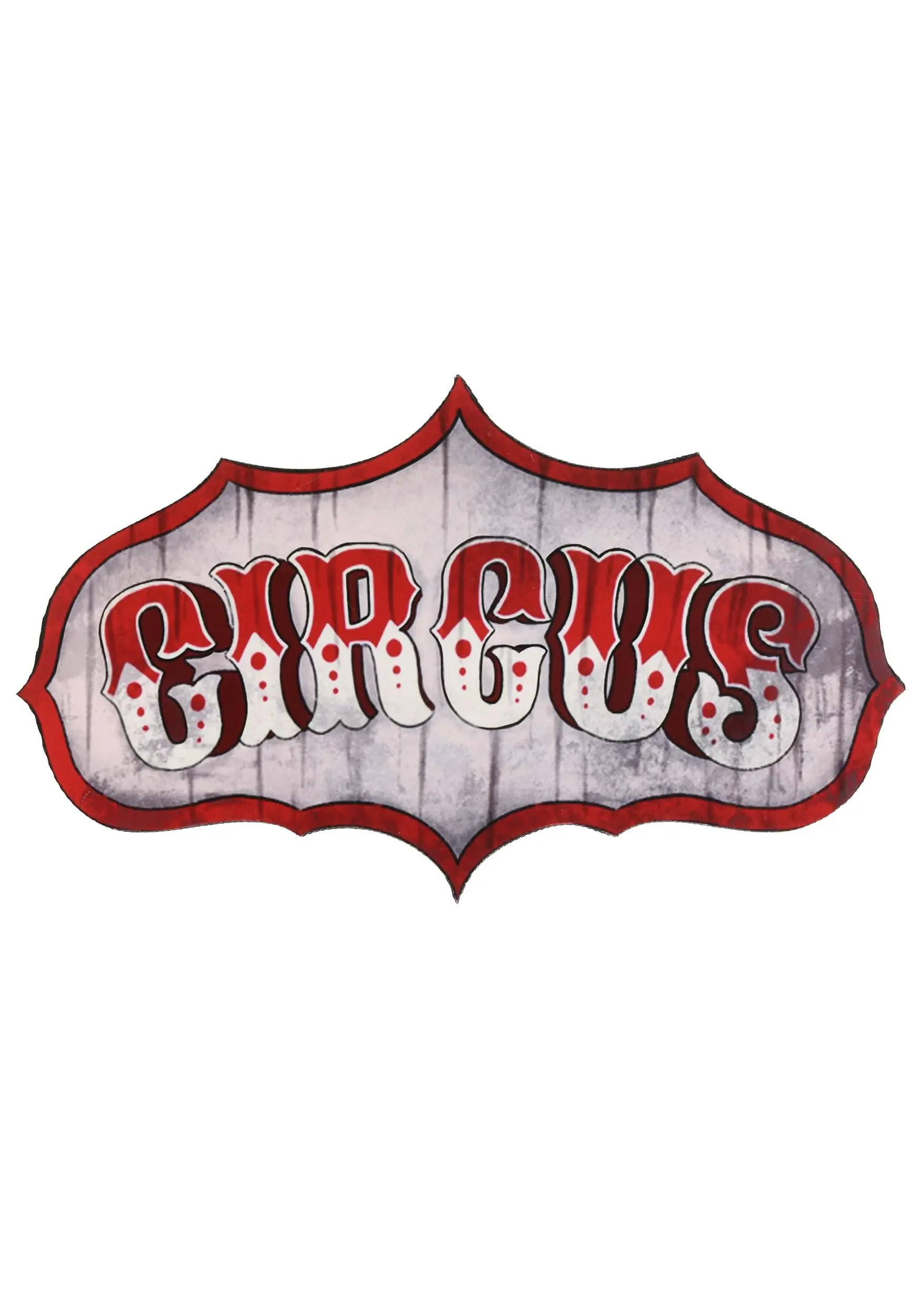 Old Timey Circus Sign Halloween Decoration 3 Old Timey Circus Sign Halloween Decoration