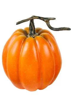 7.5" Tall Orange Pumpkin Decoration