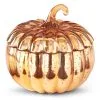 5.5-Inch Orange Mercury Glass Pumpkin Candle Decoration -Animatronics Shop orange mercury glass pumpkin candle decoration