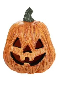 Light Up Jack 'O Lantern With Red Lights Decoration 7 Light Up Jack 'O Lantern With Red Lights Decoration -Animatronics Shop pumpkin w red light shining alt 2
