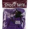 Purple Spider Web Halloween Decoration -Animatronics Shop purple spider web decoration