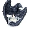 Raven Tea Light Candle Holder 2 Raven Tea Light Candle Holder -Animatronics Shop raven tea light holder