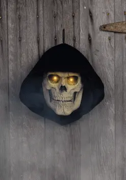 Haunting Reaper Skull Door Decoration
