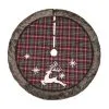 Rustic Reindeer Fabric Tree Skirt 2 Rustic Reindeer Fabric Tree Skirt -Animatronics Shop rustic fabric reindeer tree skirt