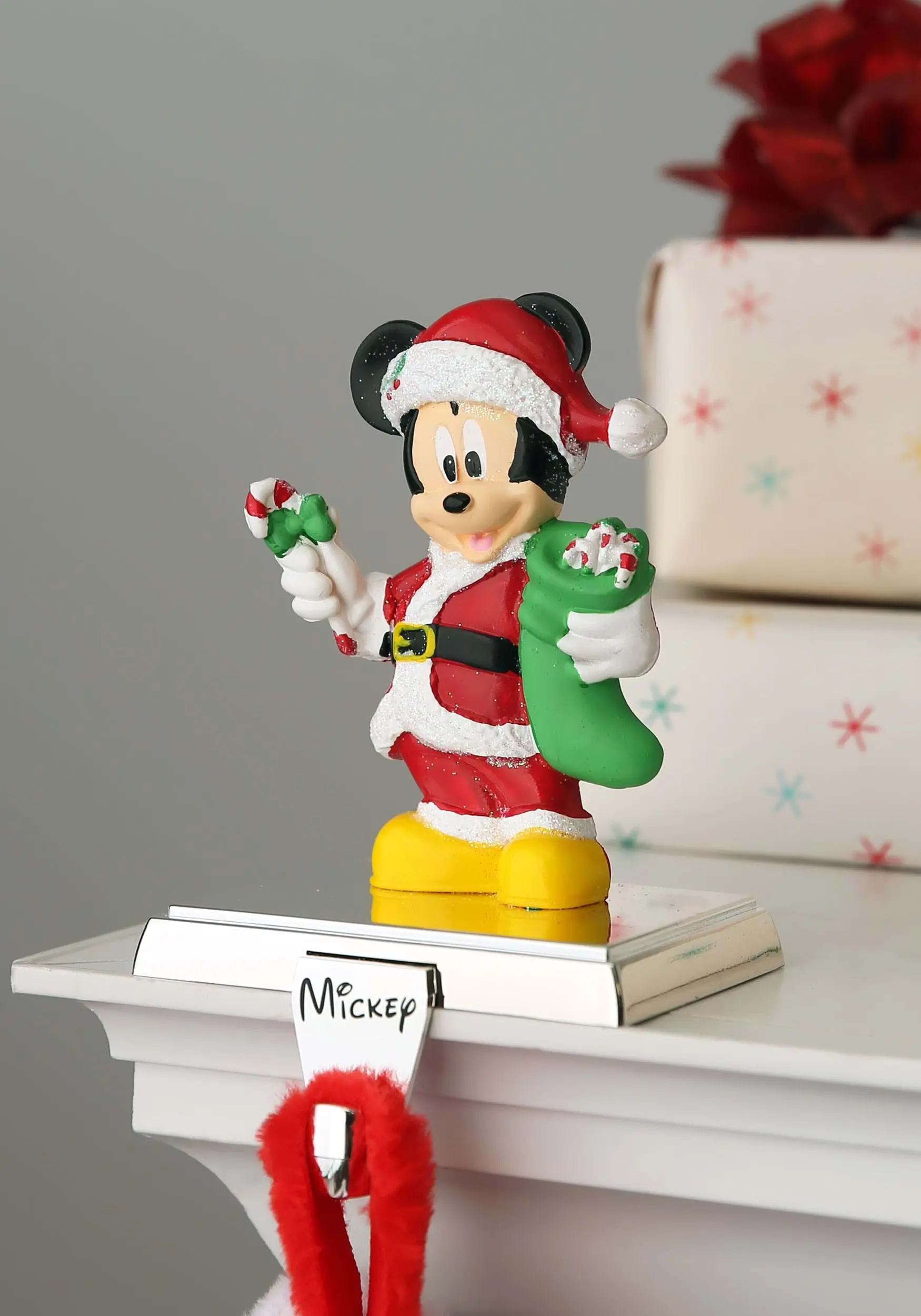 Santa Mickey Stocking Holder 3 Santa Mickey Stocking Holder