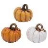 4" Resin Pumpkins Set Of Three -Animatronics Shop set of 3 resin 4 pumpkins