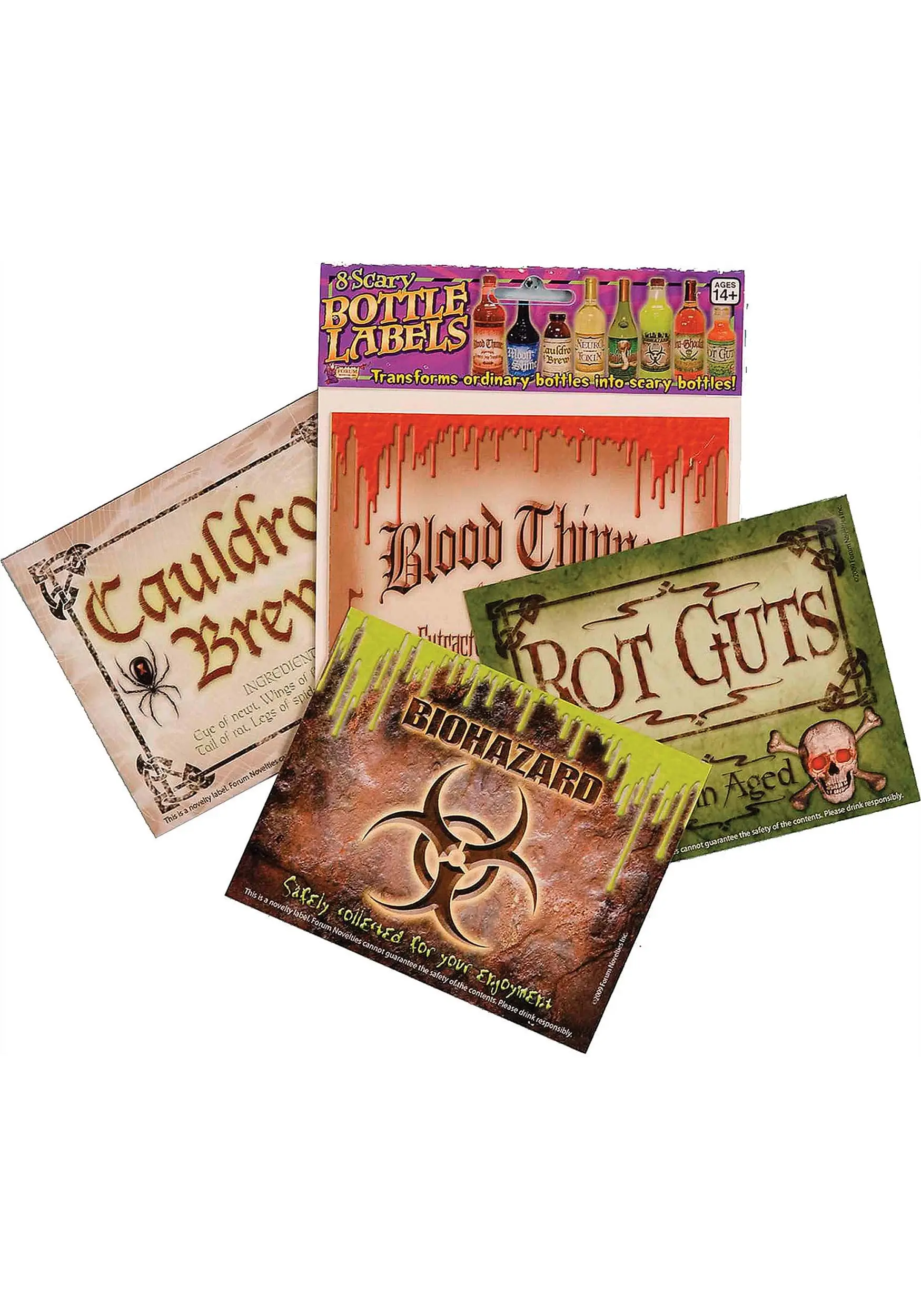 8 Scary Bottle Labels Set 5 8 Scary Bottle Labels Set - Image 3