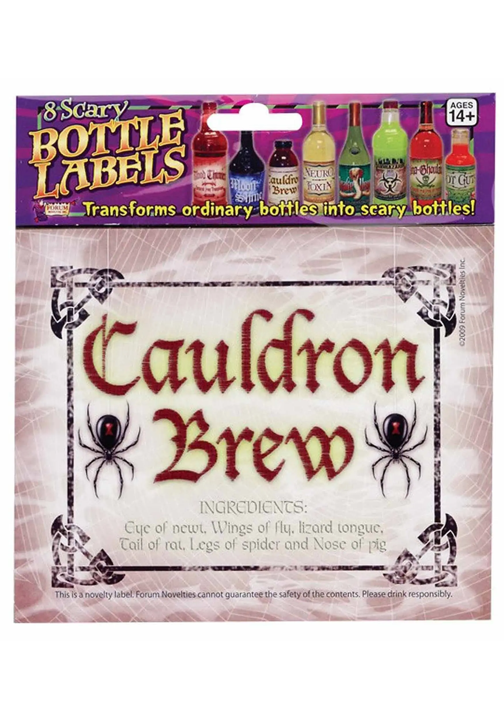 8 Scary Bottle Labels Set 7 8 Scary Bottle Labels Set - Image 5