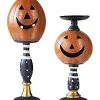 Jack O Lantern Candleholders Set