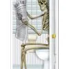 Skeleton Restroom Door Cover -Animatronics Shop skeleton restroom door cover