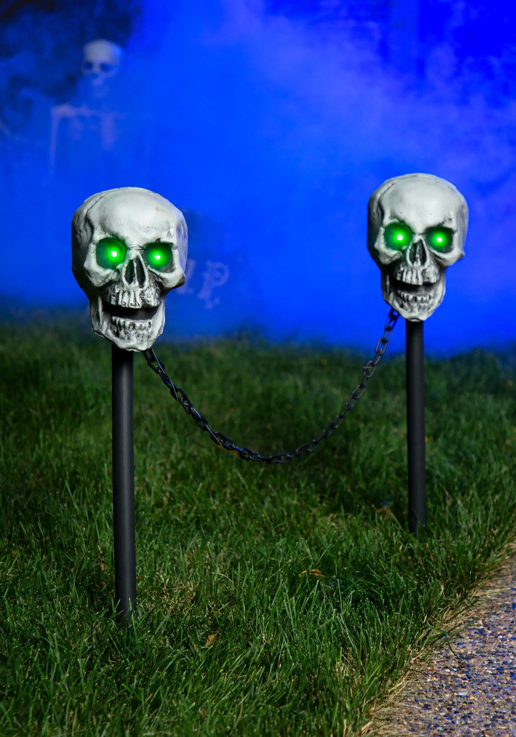 Set Of 4 Skull Pathway Lights 5 Set Of 4 Skull Pathway Lights - Image 3